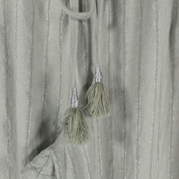 Soft Surroundings LINEN Blend Straight Leg Elastic Waist Drawstring Pants LARGE - Picture 9 of 10